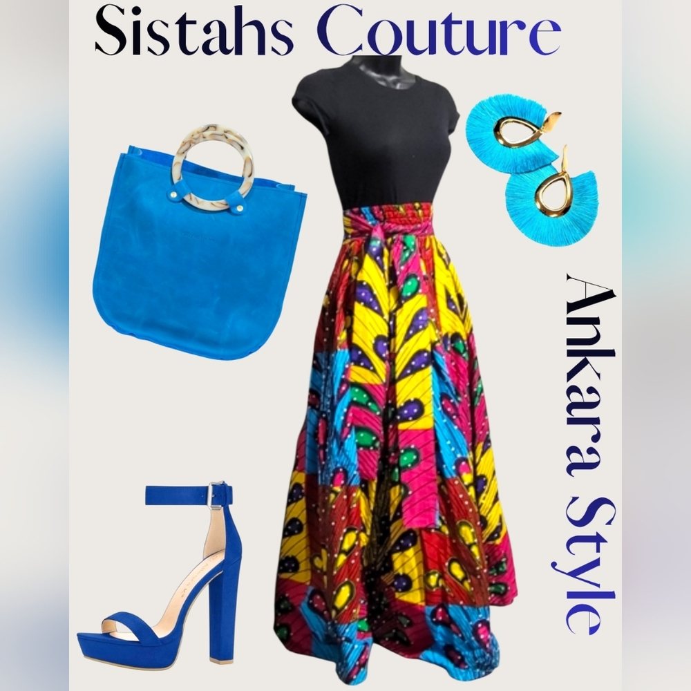 Chic Ankara Style Maxi Skirt | Brunch OOTD  | Sistahs Couture ✨
